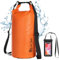 KYG Waterproof Dry Bags, 20L Orange, with Waterproof Phone case