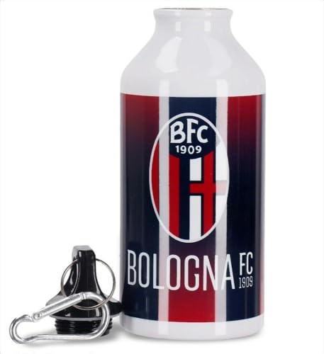 Acube srl Borraccia In Alluminio Con Moschettone 400 Ml BOLOGNA FC 1909 Prodotto Ufficiale