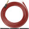 MKBKLLJY 1Pcs 1/4 TS Plug to Bare Speaker Wire 16.4FT 16AWG Positive Red Wire Marking Pure Copper Shell Gold-Plated TS Plug 6.5mm Mono Male Connector with Cable Ties for DJ DIY Guitar Speaker Projects