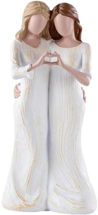 Schwesterstatue,Symbol der Freundschaft,Freundschafts Geburtstagsgeschenk für Schwestern und beste Freunde, liebevolles, warmes Geburtstagsgeschenk für Frauen,geeignet als Heimdekoration (17 cm)