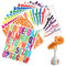 15 Blätter Buchstaben Aufkleber, Selbstklebendes Vinyl Klebebuchstaben, Wasserfest Buchstaben Sticker, für Postfach, Scrapbooking, DIY Basteln, Fensterdekoration (Mehrfarbig)