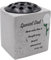 Memorial Rose Bowl Graveside Flower Vase with Diamanté and 3D Flowers Design (Special Dad 0271)