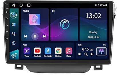 Android 13 2 DIN Car Radio Stereo para Hyundai I30 Elantra GT 2012-2017 9 Pulgadas Autoradio con WiFi GPS Rear View Camera RDS FM BT DVR SWC Ventilador de refrigeración(2+32G)