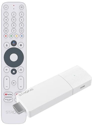 Strong Leap-Air Google TV Stick HDMI UltraHD 4K HDR10+ H.265/HEVC Dolby Audio White