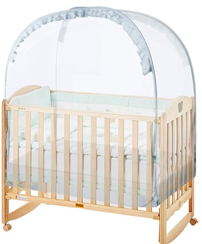 Kinderbett-Abdeckung, um zu verhindern, dass das Baby herausklettert, 70 x 130 x 140 cm, atmungsaktiver Netz-Bettschutz, ideal für Kleinkinder, Kinder, Kinderzimmer, Schlafzimmer, Schule, Reisen