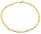 PRINS JEWELS Armband 18 Karat 750 Gold Italienisch Flach Mariner Gelbgold Armkette Breite 3 mm (21)