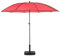 Hespéride Parasol Droit Rond Bogota - Inclinable - Diam. 250 cm - Rouge Coquelicot