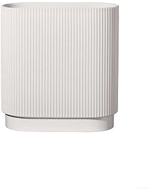 ASA 63014091 art deco Vase,Porzellan, Weiß, 26x12x30cm, Oval