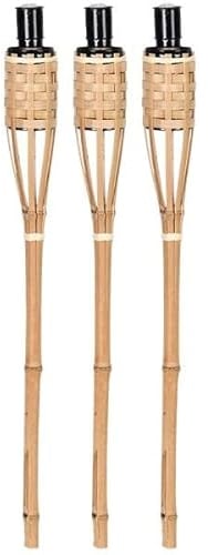 Esschert Design Bambusfackel, 3er-Set, braun