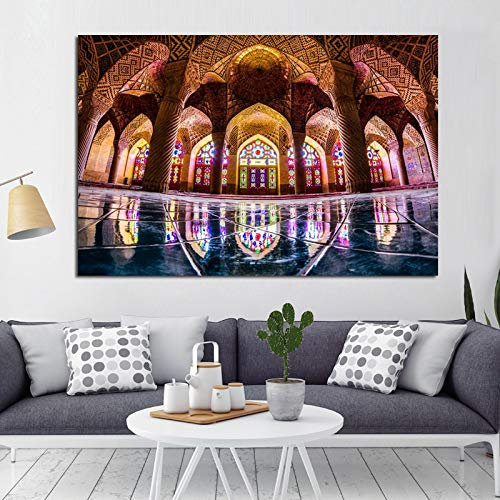 Puzzle 1000 teile Mekka Islam Islamische Architektur Bild Kunst Moschee Landschaftsmalerei Religiöse Kunst Malerei puzzle 1000 teile er erwachsene Pädagogisches intellektuelle50x75cm(20x30inch)