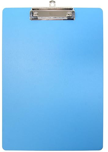 Waytex Porte Bloc à Pince A4 en Polypro 2mm - 225x315mm - Bleu ciel