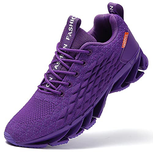 SKDOIUL Herren Sport Athletic Laufschuhe Walkingschuhe, violett, 46 EU