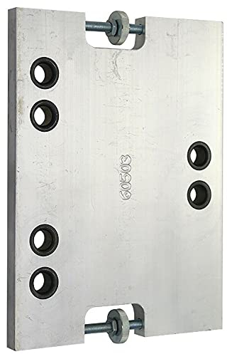 Bohrlehre ein- und auswärts öffnende Türen, 92/105 mm - Maß A: 105-041120105105 erial/Oberflächen: Al blank, Produktgruppe: 3D-PLUS Aluminium-Türbänder, Drehpunkt in mm (Bänder):