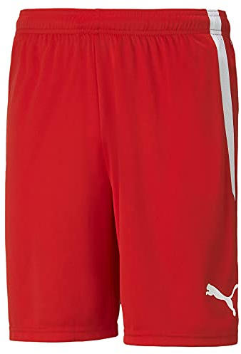 Puma Teamliga Shorts Pantalones cortos, Red-White, M Unisex adulto