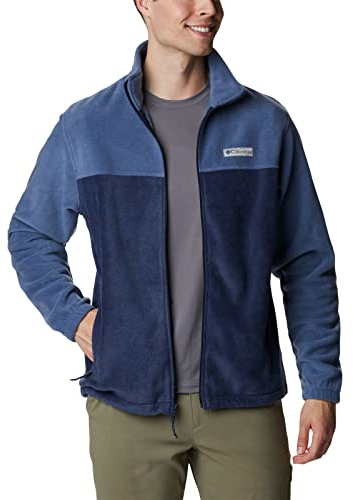 Columbia Men's Steens Mountain Full Zip 2.0 Fleece Jacket, Dark Mountain/Collegiate Navy, 50