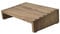 KIRIGEN Holz Höhe verstellbar unter Tisch Fußhocker Portable Ergonomische Fußhocker Unterstützung für eine bessere Haltung gelb-braun