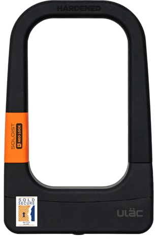 ULAC - U-Lock Soloist Pro Fahrradschloss | Innovatives Design und maximale Sicherheit | 2 Abloy-Schlüssel | Bis zu 2000 Kombinationen | Gehärteter Stahlbügel 12mm | Vielseitige Verwendung