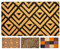 LUA VIKA Coir Doormat - Rhombus - 40x70 cm - Outdoor Door mat - Front Door mat outside - Doormats outside