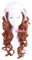 ydound Anime Coser Wig L - Email Wig Marke 60 cm / 23. 62 Zoll Rogue Cosplay Perücke Weiß Unisex Braun Hitzebeständig Synthetik Perucas Cosplay Perücke