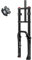 RUJIXU 20 Zoll 4.0 Fat Forks Scheibenbremse Gerade 1-1/8 BMX MTB Luftfedergabel Reisesperre Dämpfungseinstellung DH E-Bike Mountainbike-Gabel Federweg 160mm (Color : Black)