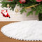 Garneck Weihnachtsbaum-Rock, 36 Zoll Luxus-Kunstpelz-Weihnachtsbaum-Rock, weißer Weihnachtsbaum-Rock, Weihnachtsbaum-Rock-Dekorationen, weicher, dicker Plüsch-Baum-Rock für Weihnachtsbaum-Dekorationen