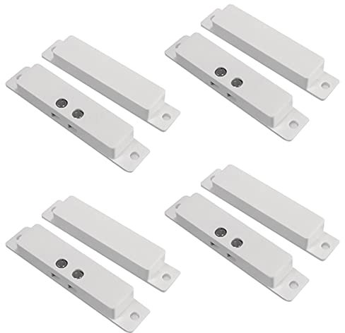 GAGALOR 4 Sets NC Wired Door Alarm Magnetic Contact Sensor with Double Side Tape