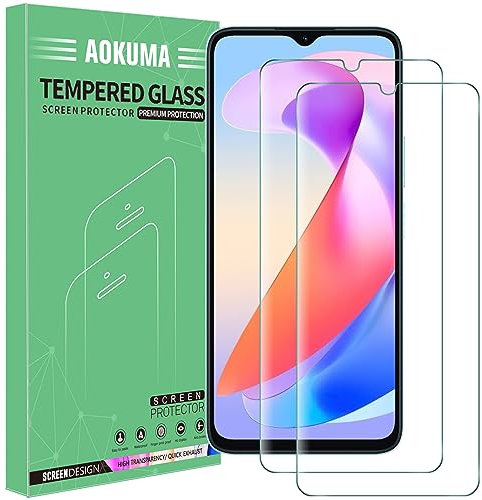 AOKUMA [2 Pezzi Pellicola Vetro Temperato per Honor X6a Pellicola Protezione,Durezza 9H,Antiurto Antigraffio e Anti-impronta