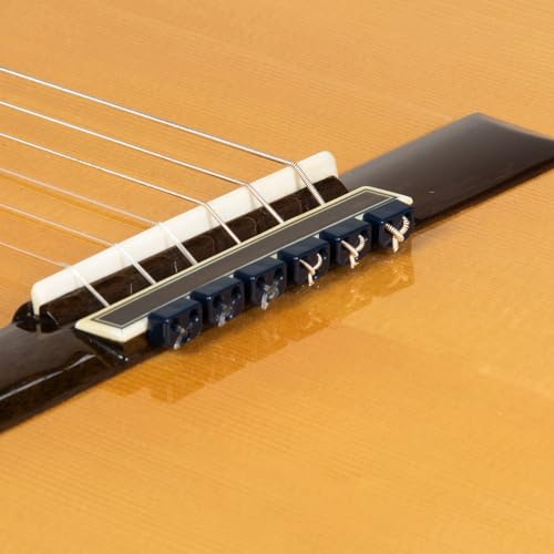 Klassische Flamenco Akustikgitarre Perlen in blau glänzend für Nylonsaiten von Alba Guitar Beads