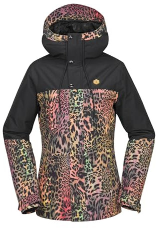 Volcom Damen Bolt Insulated Snowboard Ski Winter Hooded Jacket Schneejacke, Acid S5, M
