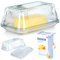 Butterdose Butterschale Butterbehälter Butterglocke aus Glas