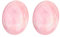 GEMMYDREAM 2 Pcs Rose Quartz Healing Crystal Worry Stone, Polished Thumb Stone for Anxiety Stress Relief, Natural Gemstone Oval Stone for Meditation and Energy Balance