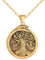 INFINIONLY Collane Ciondolo Medaglioni di Albero della Vita Collana Vintage in Acciaio Inossidabile da Uomo Donna Ciondoli a Moneta d'Oro con Serpente Adolescenti Accessori