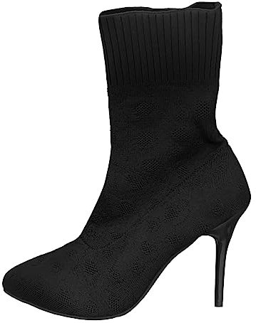 Stivali Donna con Tacco Basso Stivali Donna Alti Senza Tacco Womens Boot Stivali Tacchi Alti Porta Stivali Stivaletti Bimba Stivali Neve