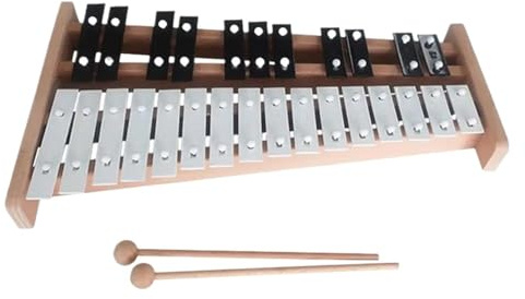 Xylophon 27 Töne Glockenspiel-Xylophon Professionell Kompakt Für Musikliebhaber Erwachsene Glockenspiel-Xylophon Mit Schlägeln(B)