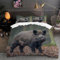 TACOKI Bettwäsche 135x200 Wildschwein, 3D Muster Wildschwein Bettwäsche Set Weich Kuschelig Mikrofaser Bettbezug mit Reißverschluss Bettbezüge + 2 Kissenbezug 80x80 cm 487z