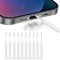 OUDQFCJ Kit de Limpieza de teléfono Celular 10 Piezas, Kit de Cepillo de Limpieza de Puerto de teléfono USB C tapón Antipolvo de Metal cepillos de Limpieza de Altavoz de teléfono