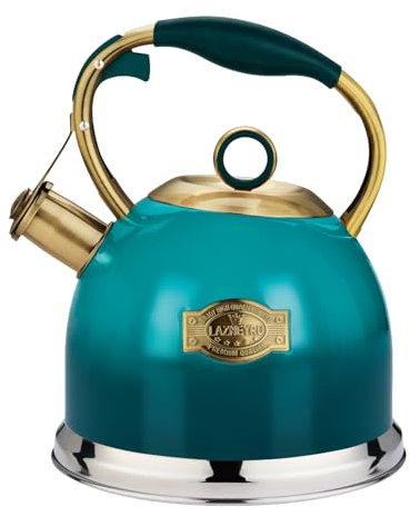 Flötenkessel Wasserkessel, 3L Edelstahl Pfeifkessel Mit Hitzebeständigem Griff, Pfeifender Kessel Für Induktionsherde