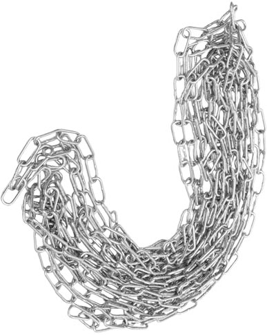 NUOBESTY Strong Galvanized Iron Barrier Chain 2 Inches 25 Feet Safety Link Chain for Use