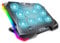 G-STORY Gaming Laptop Cooling Pad, RGB Lights Laptop Cooler with 10 Powerful Turbo Fans for 12-18 Inch Notebooks,8 Height Adjustable Stand and 1 USB Port