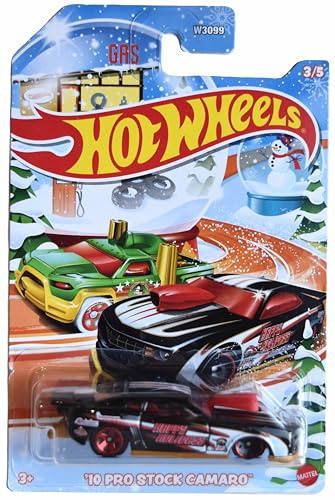 Hot Wheels '10 Pro Stock Camaro, Holiday Card 3/5