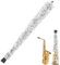 BEAHING Altax -Reinigungspinsel, 21 '' Altoxophon Reinigung Subs Saxa Pad Saver Pinsel Reiniger Baumwoll -Saxophon -Reinigungs- und Pflege -Kit für Altaxo Saxa