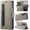 XKchatpt Custodia a portafoglio per Samsung Galaxy Z Fold 4, custodia in pelle PU con portapenne, custodia per telefono con [blocco RFID][3 porta carte] copertura protettiva antiurto (Grigio)