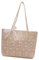 Ldabrye Bolsos de mano para mujer, estilo bolso de hombro tejido de paja con lazo de encaje para playa, viajes, bordado de flores, gran capacidad, Flores blancas y blancas, 26*8*24cm