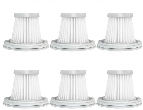 Vuzmode for Xiaomi, for Mijia Handy Staubsauger SSXCQ01XY, Home Car Mini Wireless Hepa Filter Ersatzteile Ersatz Zubehör H13 Staubsaugerfilter für den Haushalt(6 Filters)