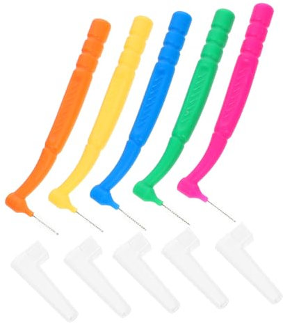 WRITWAA Spazzolino Interdentale Testina Interdentale 50 Pezzi Set Multicolore Per Pulizia Dei Denti e Gengive Custodia Portatile Per Uso Quotidiano e Viaggi