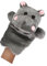 Kisangel 1 Stück Früherziehung Handpuppe puppentrage Nilpferd-Puppen Kleinkinder Marionette Stofftier Nilpferd Plüschtier Handpuppe Puppenspielzeug und Zubehör Plüsch Handpuppe Dunkelgrau