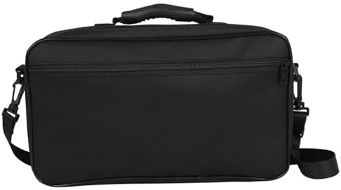Oboen Schultertasche aus Oxfordstoff Schwarz Große Kapazität | Aufbewahrung für Oboe, Praktische Handtasche für Zuhause und Verschiedene Anlässe, mit Platz für Zubehör