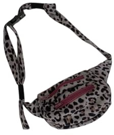 Leopardenmuster Hüfttasche, Leichte Bauchtasche für Reise und Strand