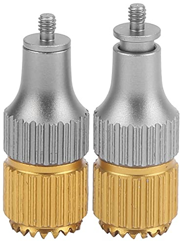 KUIDAMOS Drohnen-Controller, Verstellbare Sticks aus Aluminiumlegierung, Ergonomischer Joystick für FPV Combo, Leicht, Gold, Silber, 2,4 X 0,9 X 0,9 cm, 16,0 G für Drohnen-Enthusiasten