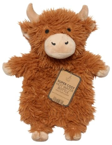 Bartleby Highland Cow Hot Water Bottle Soothing Warmth & Pain Relief Comfort & Relaxation